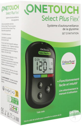 OneTouch Select Plus Flex Pour Autosurveillance Glycémique Set D'Initialisation 1 Pièce