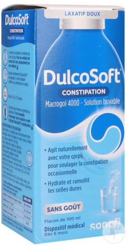 Opella DulcoSoft Constipation Solution Buvable Sans Goût 100ml