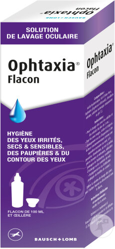Ophtaxia Solution De Lavage Oculaire Yeux Secs-Irrités-Sensibles 100ml