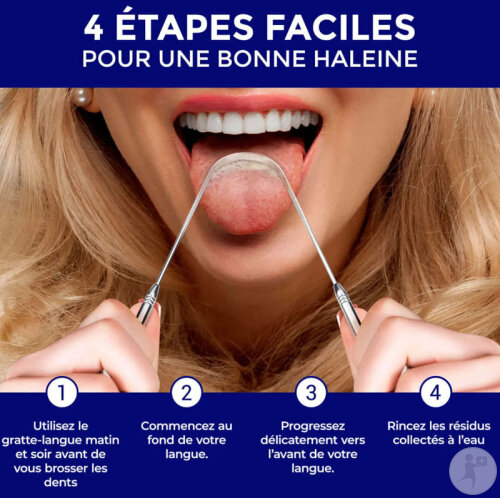 Oravix Gratte-Langue U En Acier Inoxydable 1 Pièce-6