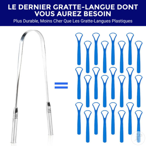 Oravix Gratte-Langue U En Acier Inoxydable 1 Pièce-7