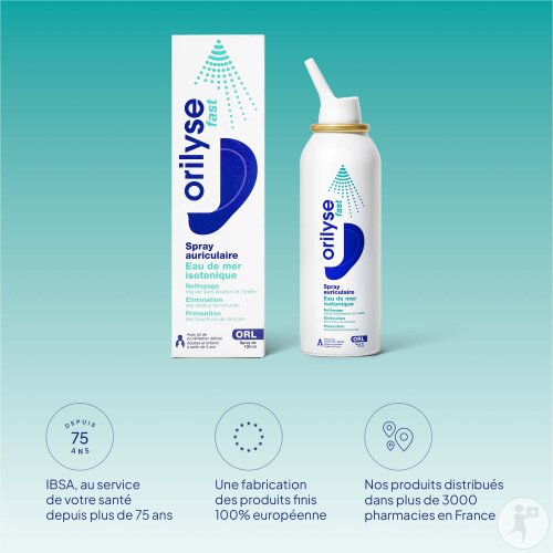 Orilyse Fast Spray Auriculaire Eau De Mer Isotonique 100ml-6
