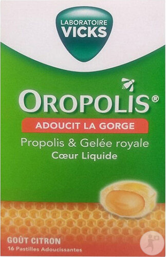 Oropolis Gelée Royale Propolis Gout Citron 16 Pastilles Adoucissantes