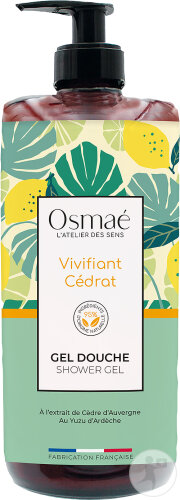 Osmaé Gel Douche Vivifiant Cédrat Flacon Pompe 1l