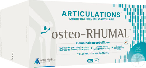 Osteo-Rhumal Lubrification Du Cartilage Et Des Articulations Complément Alimentaire 160 Gélules