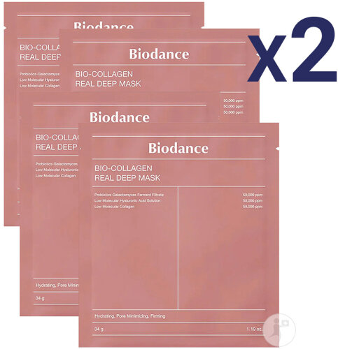Pack De 2 Biodance Bio Collagen-Real Deep Mask 4x34g