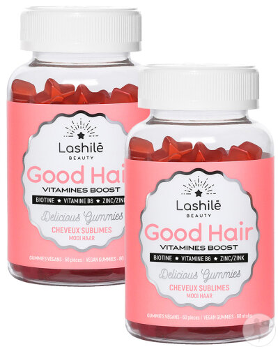 Pack De 2 Lashilé Good Hair Vitamines Boost Cheveux Sublimes Complément Alimentaire Végan 60 Gummies