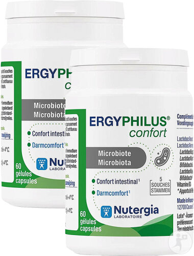 Pack de 2 Nutergia Ergyphilus Confort 60 Gélules