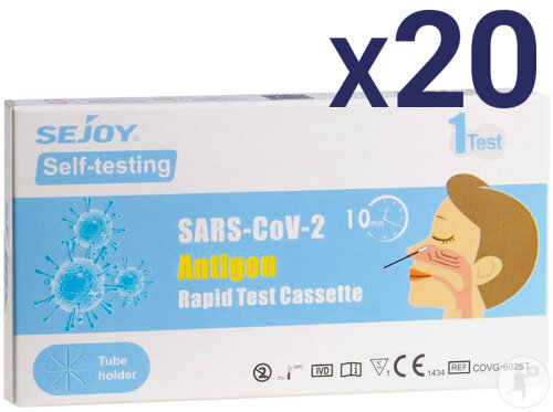 Pack De 20 Sejoy Sars-Cov-2 Test Rapide Antigène 1 Pièce