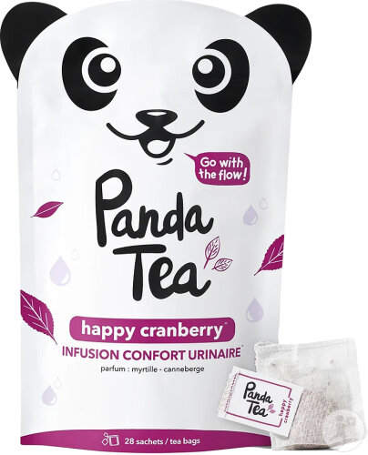 Panda Tea Happy Cranberry Infusion Confort Urinaire 28 Sachets