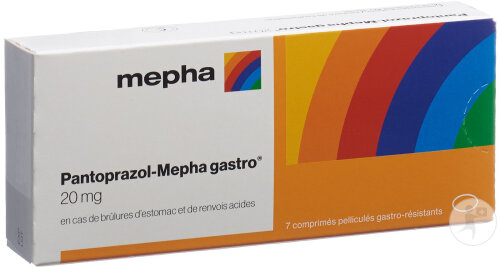Pantoprazol Mepha Gastro Comprimé Pelliculé 20 mg 7 Pièces