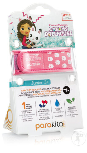 Parakito Bracelet Anti-Moustique Rechargeable Junior Gabby Rose 1 Pièce-2