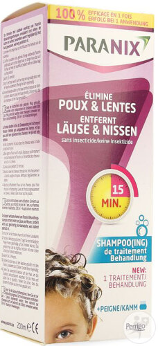 Paranix Shampoing De Traitement Anti-Poux Et Anti-Lentes 200ml + Peigne
