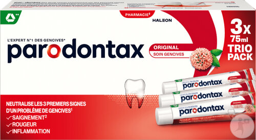 Parodontax Original Pâte Dentifrice 3x75ml