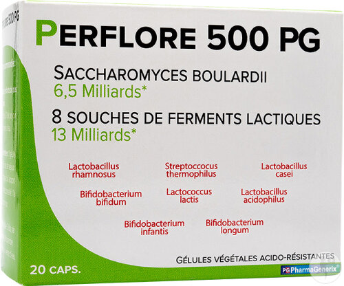 Pg Pharmagenerix Perflore 500 Pg 20 Gélules