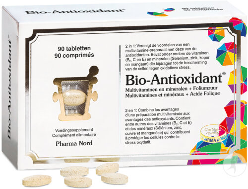 Pharma Nord Bio-Antioxidant Multivitamines Immunité + Énergie 90 Comprimés