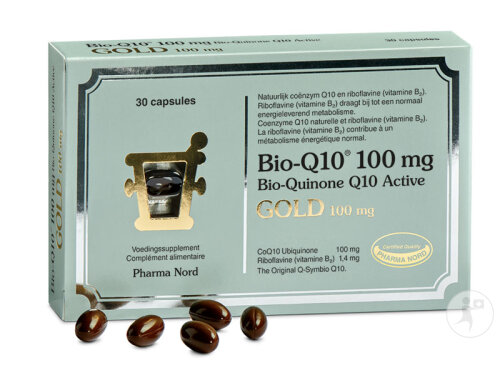 Pharma Nord Bio-Q10 100mg Ubiquinone Énergie Gold 30 Gélules-2