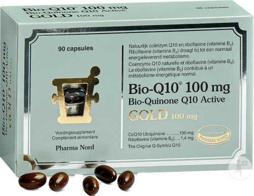 Pharma Nord Bio-Q10 100mg Ubiquinone Énergie Gold 90 Gélules