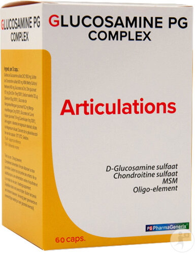 Pharmagenerix Glucosamine PG Complex + Complément Alimentaire Articulations 60 Capsules