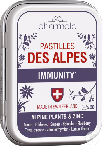 Pharmalp Pastilles Des Alpes Plantes Alpines Et Zinc Boîte 30 Pastilles