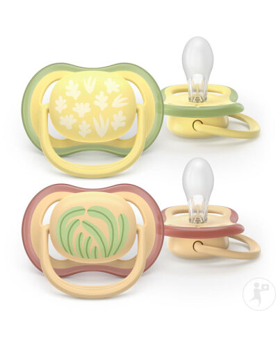 Title Philips Avent Sucette +0m Air Beige Motif 2 Pièces-2