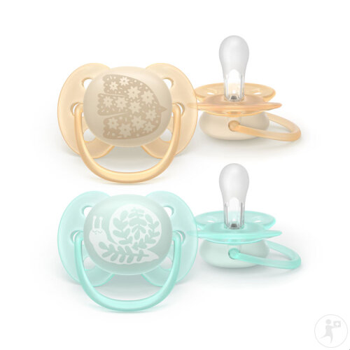 Philips Avent Sucette +0m Soft Motif 2 Pièces-2