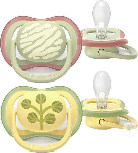 Philips Avent Sucette +18m Air Menthe/Ivoire Motif 2 Pièces