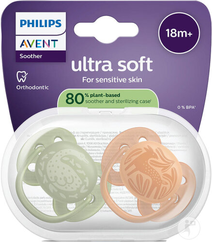 Philips Avent Sucette +18m Soft Motif 2 Pièces
