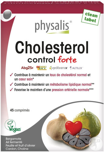 Physalis Cholestérol Control Forte 45 Comprimés