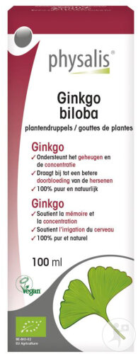 Physalis Ginkgo Biloba Gouttes De Plantes Bio 100ml