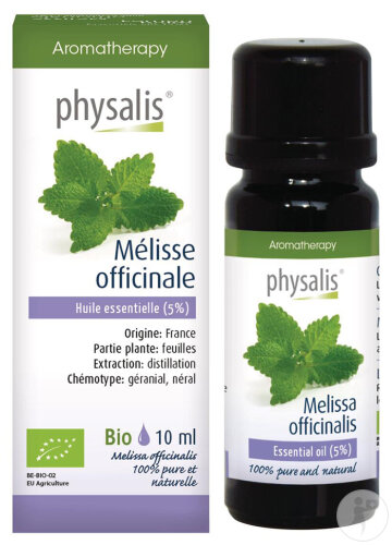 Physalis Mélisse Officinale Huile Essentielle 100% Pure Et Naturelle (5%) 10ml