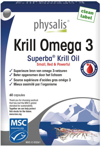 Physalis Krill Omega 3 Capsules 30