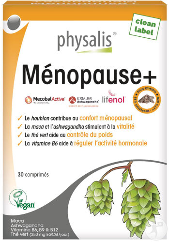 Physalis Ménopause+ Vegan 30 Comprimés