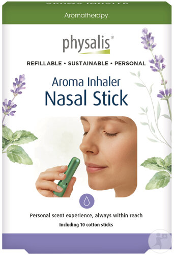 Physalis Nasal Stick Aroma Inhaler+ 10 Cotton Sticks