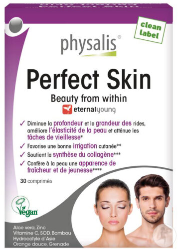 Physalis Perfect Skin Végan 30 Comprimés