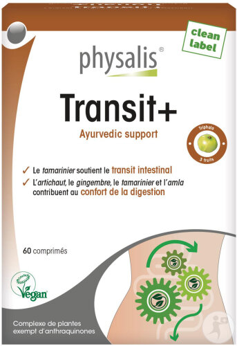 Physalis Transit+ Ayuverdic Support Complément Alimentaire Végan 60 Comprimés