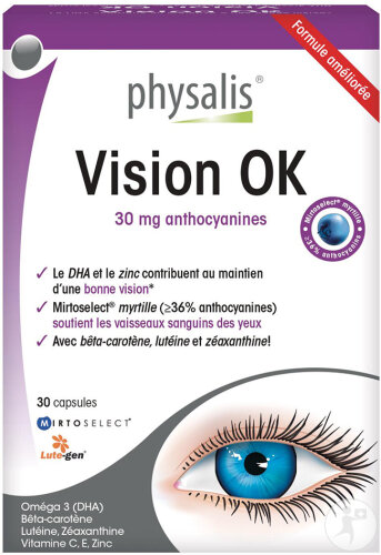 Physalis Vision Ok 30 Capsules Molles