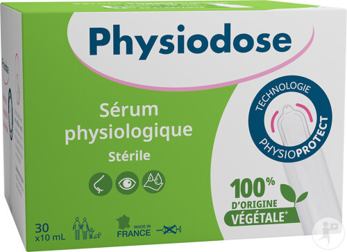 Physiodose Sérum Physiologique Végétal Unidoses 30x10ml