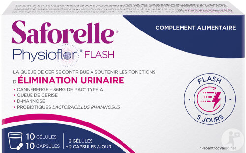 Physioflor Flash Voie Orale 10 Gélules + 10 Comprimés