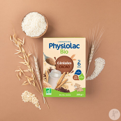 Physiolac Céréales Cacao Dès 6 Mois Bio 200g-5
