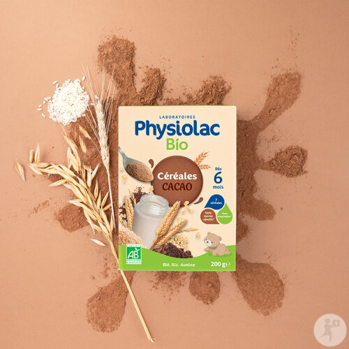 Physiolac Céréales Cacao Dès 6 Mois Bio 200g-6