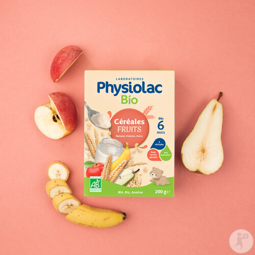 Physiolac Céréales Fruits Dès 6 Mois Bio 200g-4