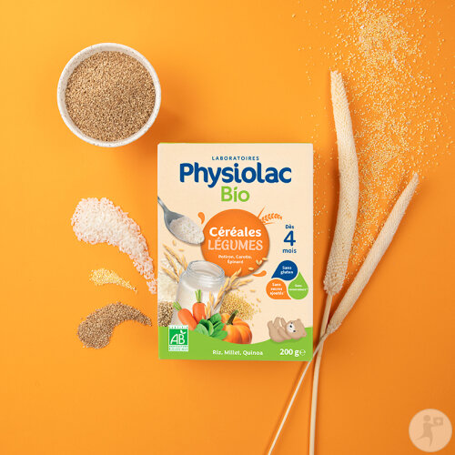 Physiolac Céréales Légumes Dès 4 Mois Bio 200g-4