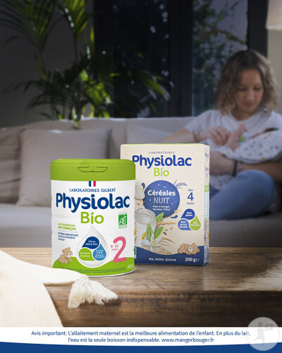 Physiolac Lait Bio 2ème Âge 6-12 Mois Bio Boîte 800g-8