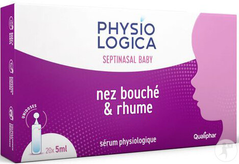 Physiologica Septinasal Bébé Nez Bouché Et Rhume Unidoses 20x5ml