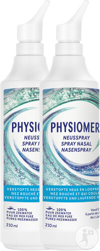 Physiomer Normal Jet Spray Nasal Nez Bouché Et Rhume 2x210ml
