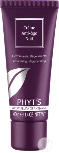 Phyt's Crème Anti-Âge Nuit Défroissante Et Régénérante Bio Tube 40g