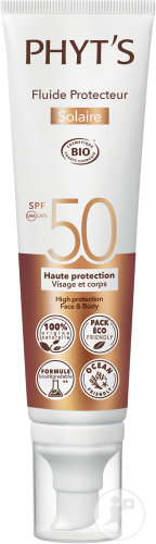 Phyt's Solaire Fluide Protecteur Bio IP50 Haute Protection Visage Et Corps 100ml