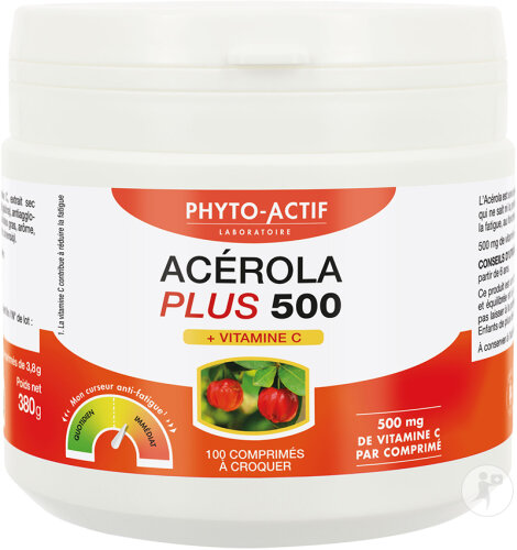 Phyto-Actif Acérola Plus 500 100 Comprimés
