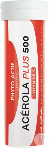 Phyto-Actif Acérola Plus 500 24 Comprimés + 12 Comprimés Offerts